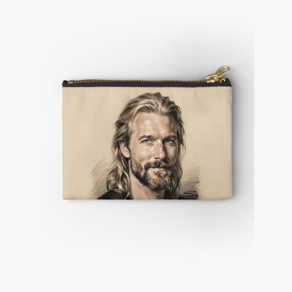 Item preview, Charcoal and Pastel Portrait of a Nordic Man 3 designed and sold by Lucia Amaris Art.