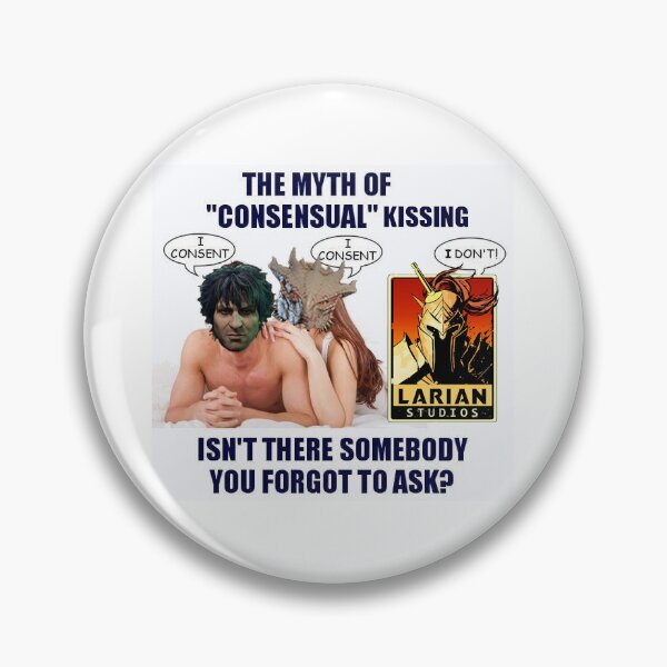 Item preview, Durgetash - Larian says no kissing designed and sold by ohmydeer.