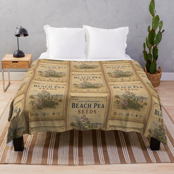 Item preview, Vintage Seed Packet PRINT ONLY NOT REAL- Beach Pea Coastal Wildflowers Series 008 designed and sold by Beachy.