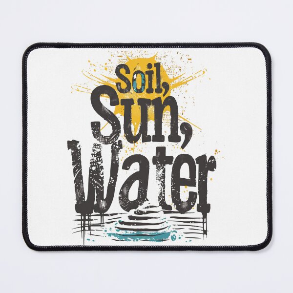 Item preview, Soil Sun Water Ripple Text Design designed and sold by RichardRags.