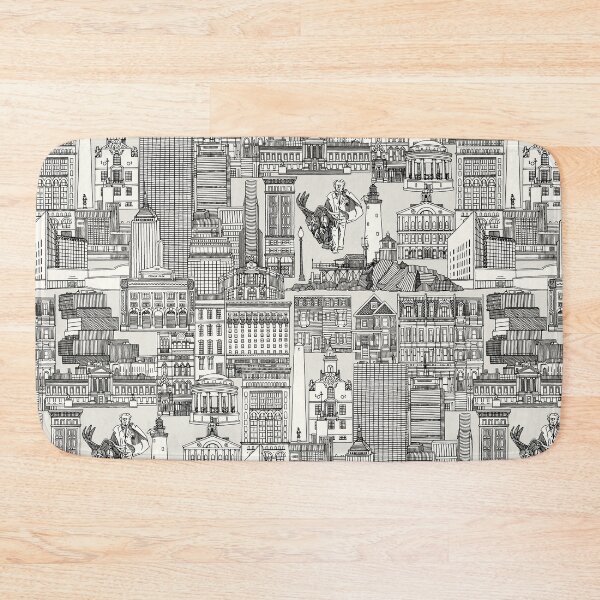 Item preview, Boston toile black strong white designed and sold by scrummy.