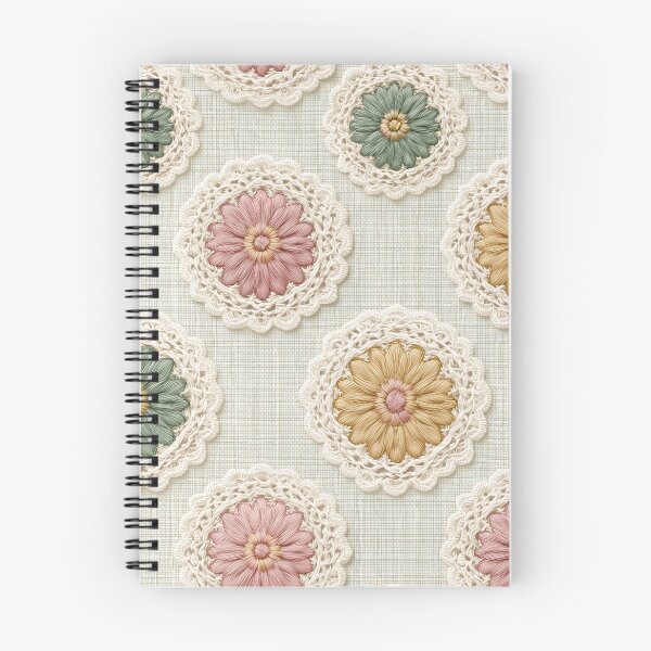 Item preview, Vintage Lace Medallions — Embroidered Floral Pattern designed and sold by SweetManar.