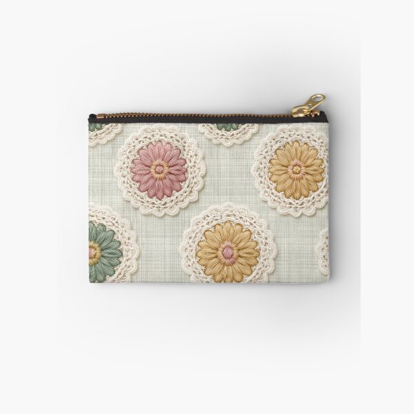 Item preview, Vintage Lace Medallions — Embroidered Floral Pattern designed and sold by SweetManar.