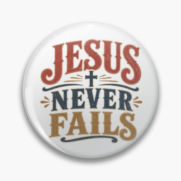 Item preview, Jesus Never Fails Christian Vintage Shirt designed and sold by Illustrated Faith.