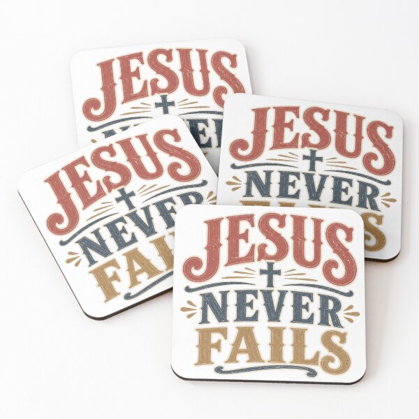 Item preview, Jesus Never Fails Christian Vintage Shirt designed and sold by Illustrated Faith.