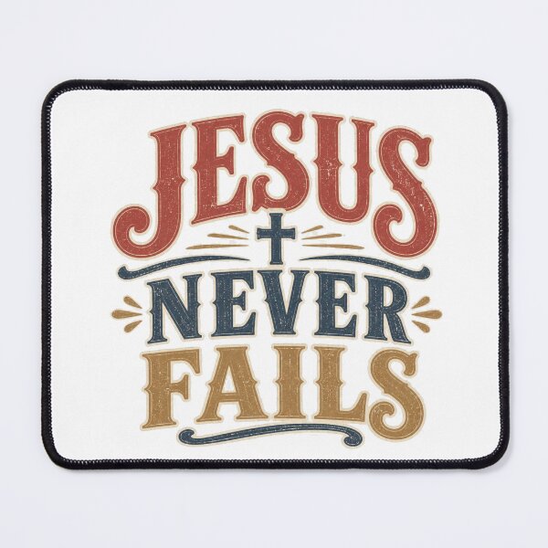 Item preview, Jesus Never Fails Christian Vintage Shirt designed and sold by Illustrated Faith.