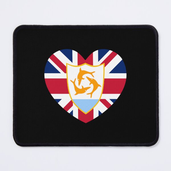 Item preview, Anguilla Flag Heart AI designed and sold by shitpostee.