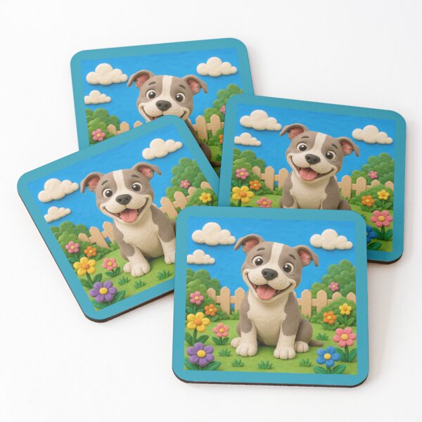 Item preview, American Pit Bull Terrier - clay designed and sold by AcornAndPebble.
