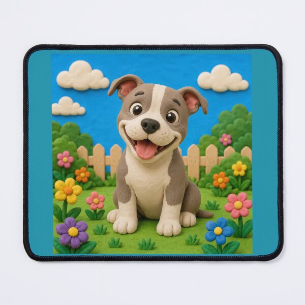 Item preview, American Pit Bull Terrier - clay designed and sold by AcornAndPebble.