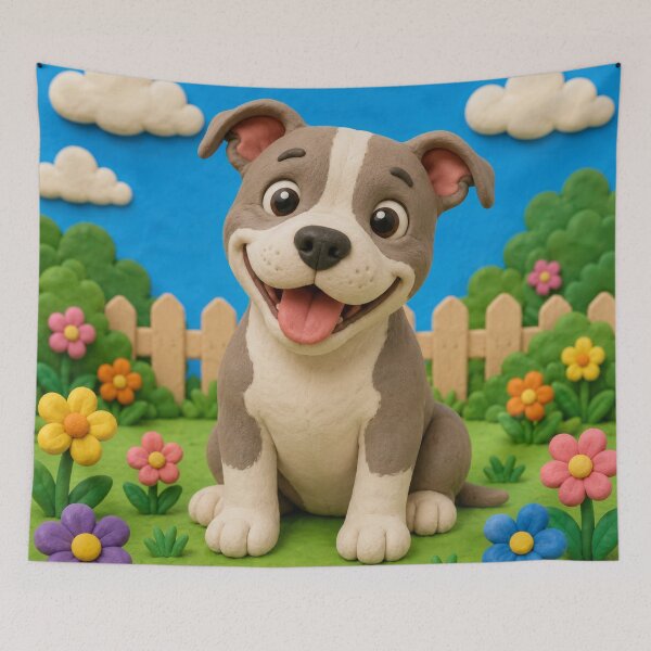Item preview, American Pit Bull Terrier - clay designed and sold by AcornAndPebble.