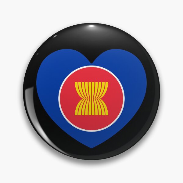 Item preview, Association Of Southeast Asian Nations Flag Heart ASEAN designed and sold by shitpostee.