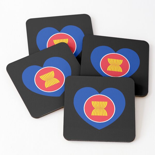 Item preview, Association Of Southeast Asian Nations Flag Heart ASEAN designed and sold by shitpostee.