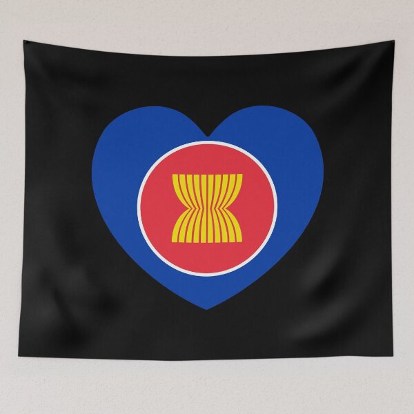 Item preview, Association Of Southeast Asian Nations Flag Heart ASEAN designed and sold by shitpostee.