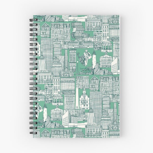 Item preview, Boston toile dark teal peppermint green designed and sold by scrummy.
