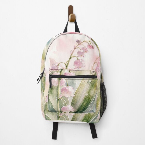 Item preview, Lily of the Valley Pink Watercolor - May Day Lucky Flower, Delicate Botanical Illustration designed and sold by Natalia-Vlad.