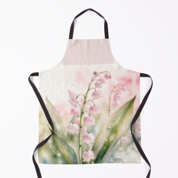 Item preview, Lily of the Valley Pink Watercolor - May Day Lucky Flower, Delicate Botanical Illustration designed and sold by Natalia-Vlad.