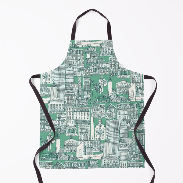 Item preview, Boston toile dark teal peppermint green designed and sold by scrummy.