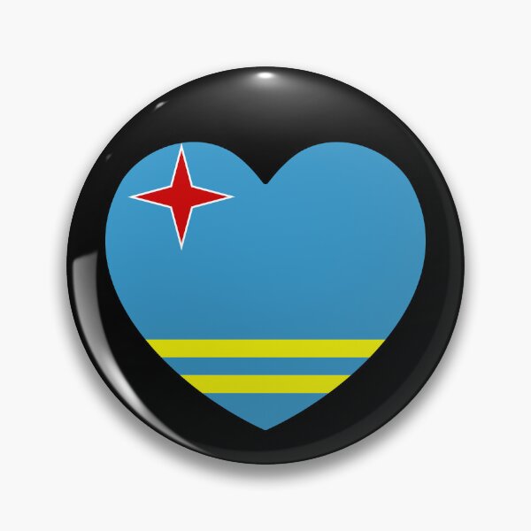 Item preview, Aruba Flag Heart AW designed and sold by shitpostee.