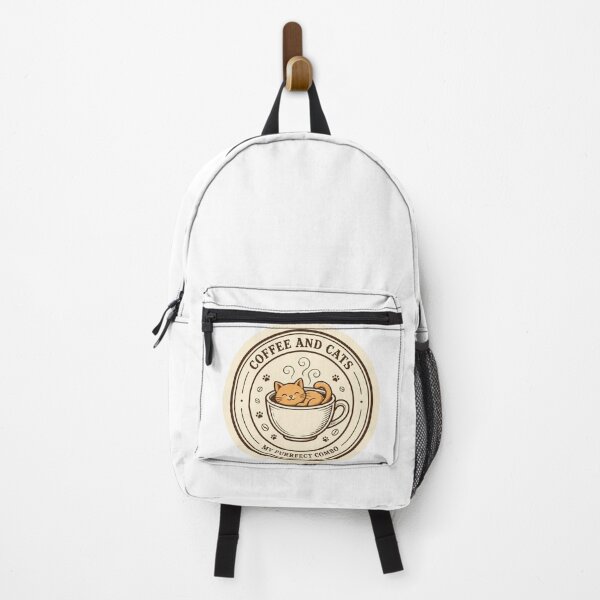Item preview, Coffee and Cats My Purrfect Combo Cute Cat Lover Coffee T-Shirt designed and sold by Penguin Mood .