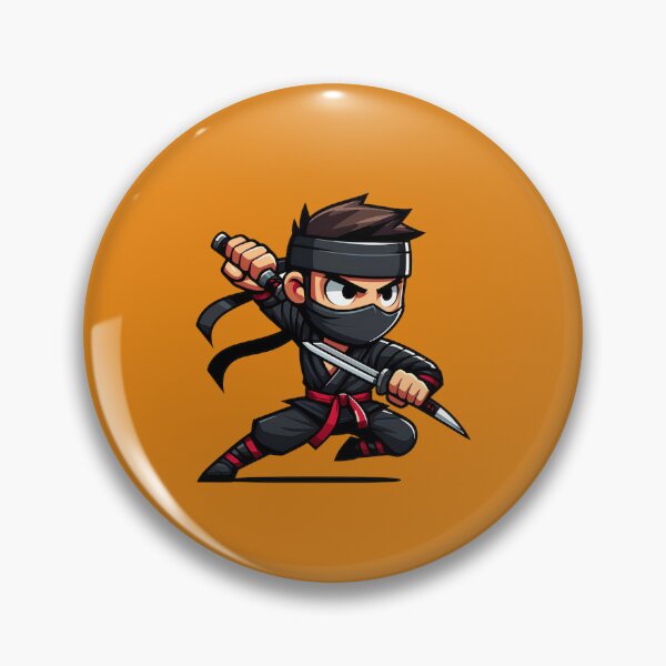 Item preview, Cute Chibi Ninja - Japanese Katana Anime Warrior Mascot designed and sold by Velouria Universe.