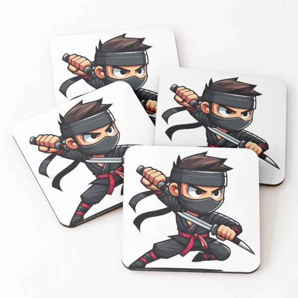 Item preview, Cute Chibi Ninja - Japanese Katana Anime Warrior Mascot designed and sold by Velouria Universe.