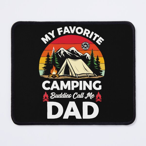 Item preview, My Favorite Camping Buddies Call Me Dad - Retro Camper Art designed and sold by BendyBeasts.