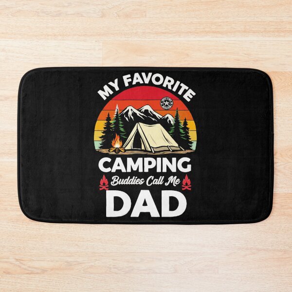 Item preview, My Favorite Camping Buddies Call Me Dad - Retro Camper Art designed and sold by BendyBeasts.