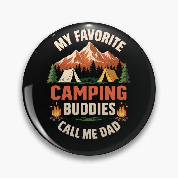 Item preview, My Favorite Camping Buddies Call Me Dad - Retro Camper Art designed and sold by BendyBeasts.