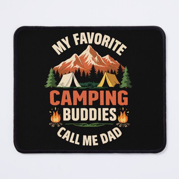Item preview, My Favorite Camping Buddies Call Me Dad - Retro Camper Art designed and sold by BendyBeasts.