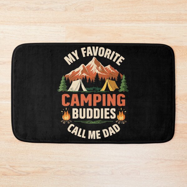 Item preview, My Favorite Camping Buddies Call Me Dad - Retro Camper Art designed and sold by BendyBeasts.