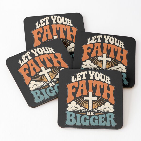 Item preview, Let Your Faith Be Bigger Christian Retro Shirt designed and sold by Illustrated Faith.