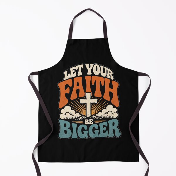 Item preview, Let Your Faith Be Bigger Christian Retro Shirt designed and sold by Illustrated Faith.