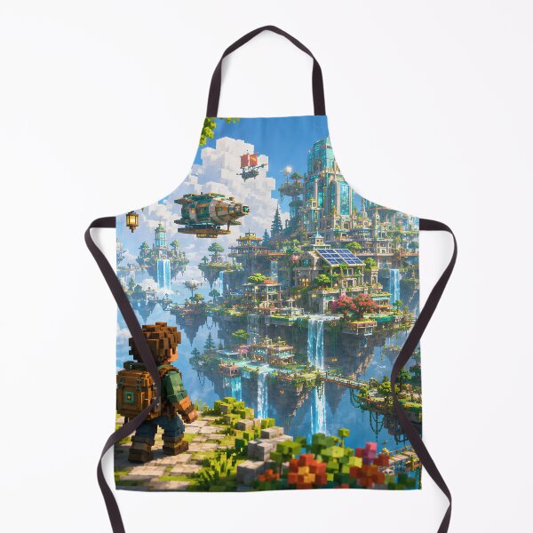 Item preview, Airship Explorer Enters the Green Sky City designed and sold by pixelpopplanet.