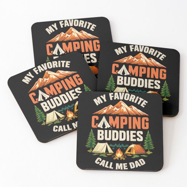 Item preview, My Favorite Camping Buddies Call Me Dad - Retro Camper Art designed and sold by BendyBeasts.