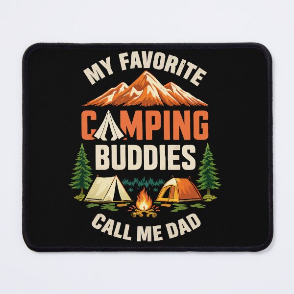 Item preview, My Favorite Camping Buddies Call Me Dad - Retro Camper Art designed and sold by BendyBeasts.