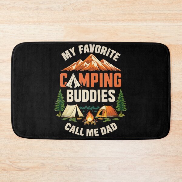 Item preview, My Favorite Camping Buddies Call Me Dad - Retro Camper Art designed and sold by BendyBeasts.