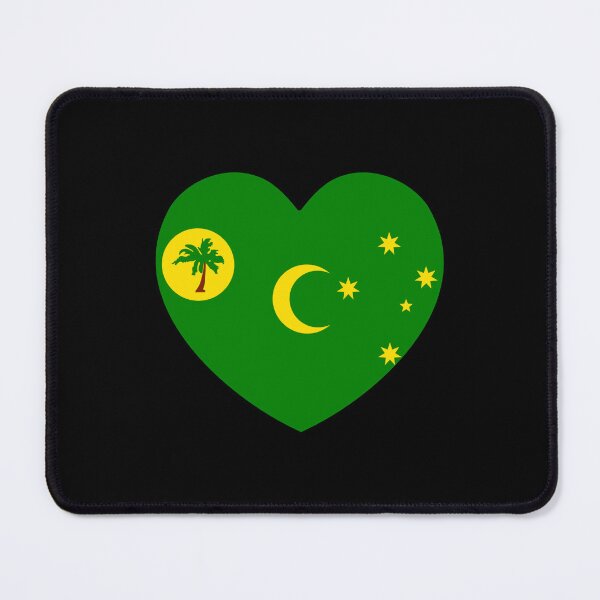 Item preview, Cocos (Keeling) Islands Flag Heart CC designed and sold by shitpostee.