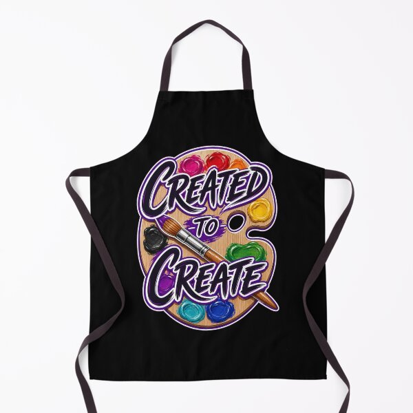 Item preview, Created to Create – Colorful Artist Palette and Paintbrush designed and sold by Magnolia Brown.
