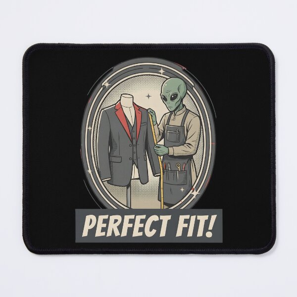 Item preview, Perfect Fit Alien Tailor Measuring Suit Retro Craft Graphic designed and sold by DuckOddity.