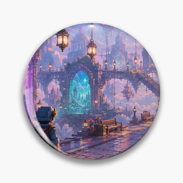 Item preview, Sunset Station Between Four Magic Portals designed and sold by pixelpopplanet.