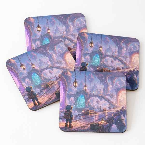 Item preview, Sunset Station Between Four Magic Portals designed and sold by pixelpopplanet.
