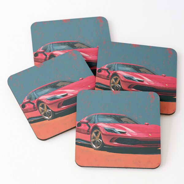 Item preview, Ferrari 296 GTB Street Style Pop Art Supercar designed and sold by AutoPopStudio.