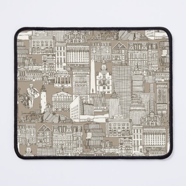 Item preview, Boston toile tea brown stone designed and sold by scrummy.
