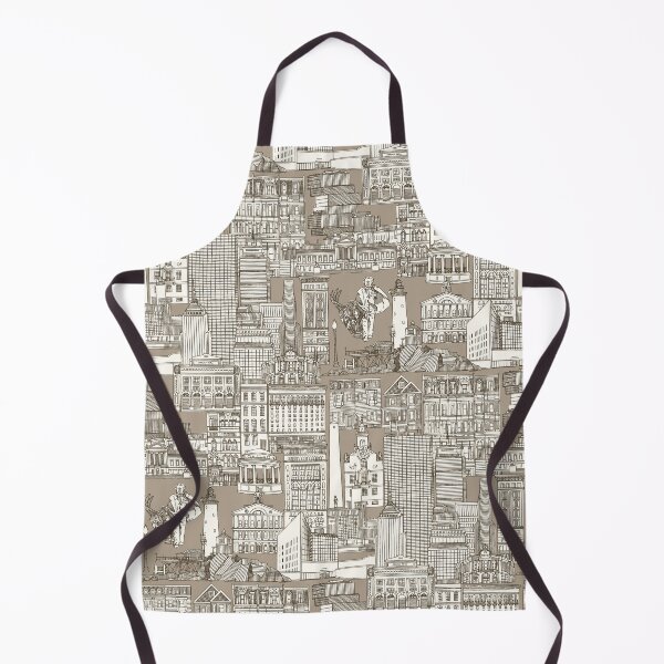 Item preview, Boston toile tea brown stone designed and sold by scrummy.