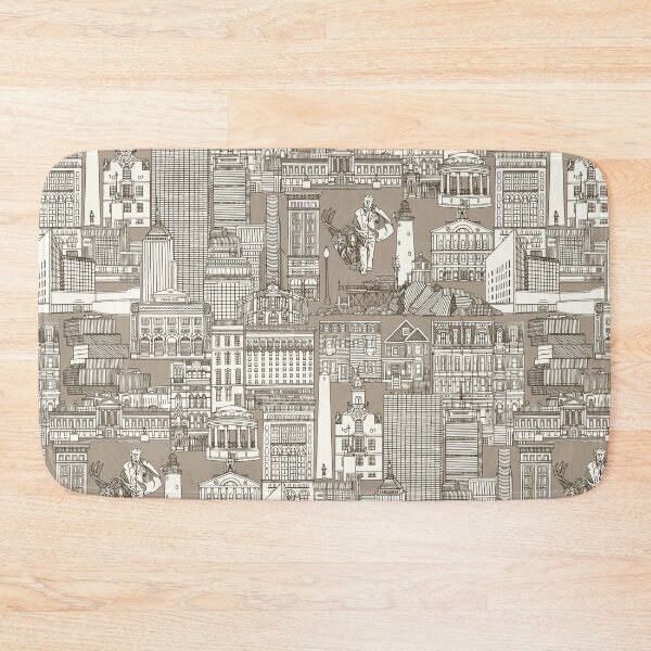 Item preview, Boston toile tea brown stone designed and sold by scrummy.