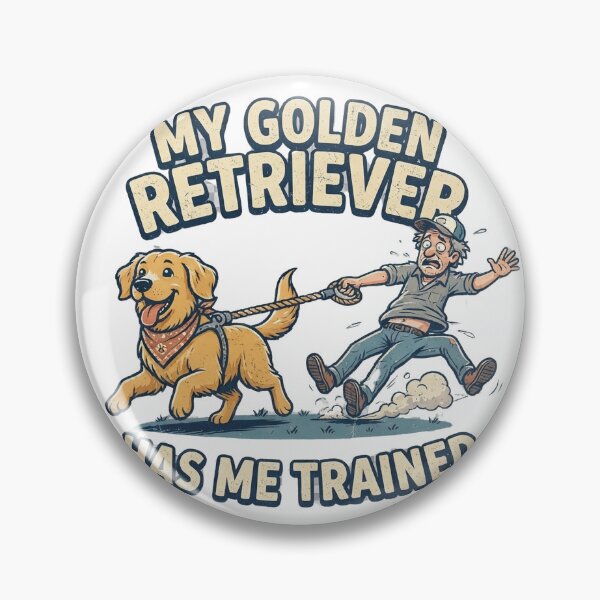Item preview, My Golden Retriever Has Me Trained Funny Dog Lover Shirt designed and sold by OKAR77.