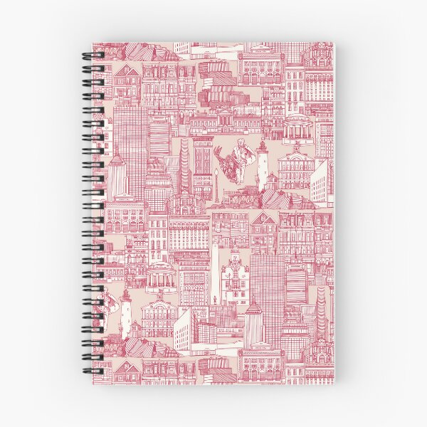 Item preview, Boston toile viva magenta peach dust designed and sold by scrummy.