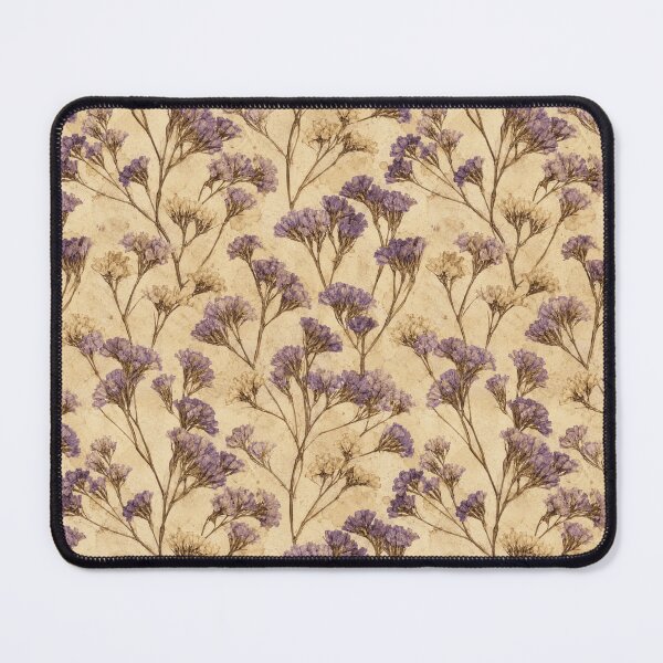 Item preview, Statice Dried Pressed Vintage Botanical Seamless Pattern designed and sold by Inkworksbyshery.