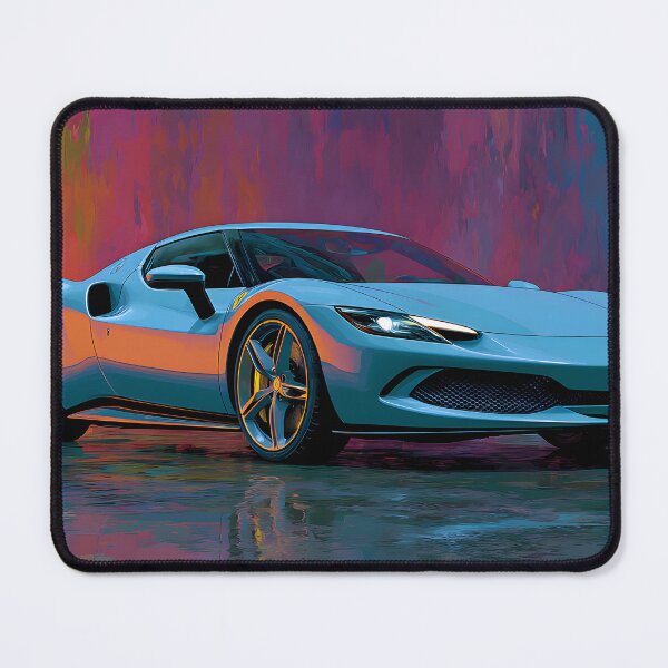 Item preview, Ferrari 296 GTB Modern Automotive Pop Art Print designed and sold by AutoPopStudio.