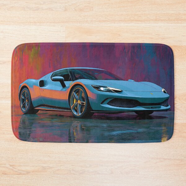 Item preview, Ferrari 296 GTB Modern Automotive Pop Art Print designed and sold by AutoPopStudio.